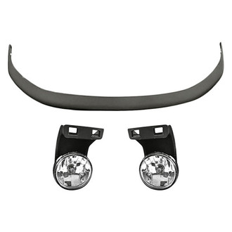 Replacement - 3-Piece (Front Upper Bumper Cover, Driver and Passenger Side Fog Light) (Standard Line)