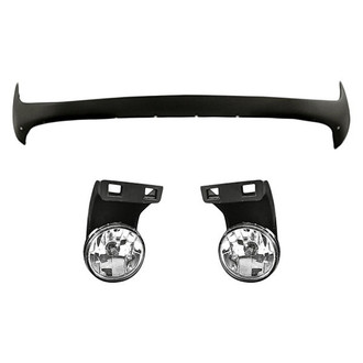 Replacement - 3-Piece (Front Lower Bumper Cover, Driver and Passenger Side Fog Light) (Standard Line)