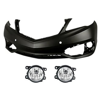 Replacement - 3-Piece (Front Bumper Cover, Driver and Passenger Side Fog Light) (Standard Line)