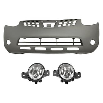 Replacement - 3-Piece (Front Bumper Cover, Driver and Passenger Side Fog Light) (Standard Line)