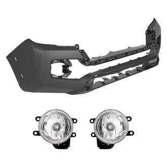 Replacement - 3-Piece (Front Bumper Cover, Driver and Passenger Side Fog Light) (CAPA Certified)