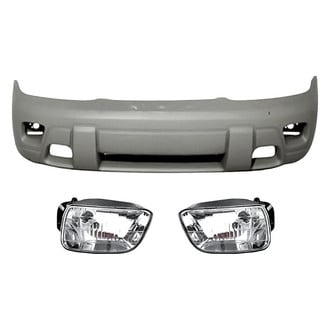 Replacement - 3-Piece (Front Bumper Cover, Driver and Passenger Side Fog Light) (Standard Line)