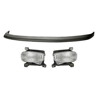 Replacement - 3-Piece (Front Upper Bumper Cover, Driver and Passenger Side Fog Light) (Standard Line)