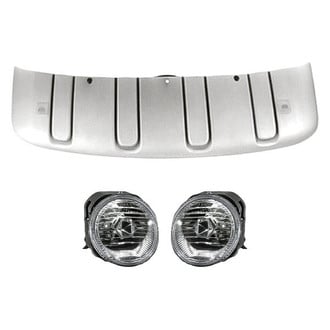 Replacement - 3-Piece (Front Bumper Guard, Driver and Passenger Side Fog Light) (Standard Line)