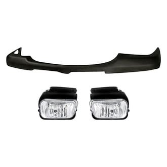 Replacement - 3-Piece (Front Upper Bumper Cover, Driver and Passenger Side Fog Light) (Standard Line)