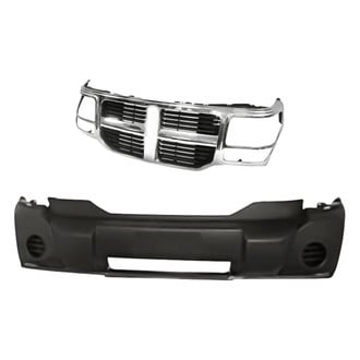 Replacement - 2-Piece (Front Bumper Cover, Grille) (Standard Line)