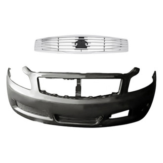 Replacement - 2-Piece (Front Bumper Cover, Grille) (Standard Line)