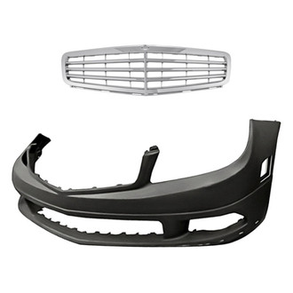 Replacement - 2-Piece (Front Bumper Cover, Grille) (Standard Line)