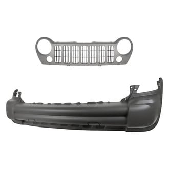 Replacement - 2-Piece (Front Bumper Cover, Grille) (Standard Line)