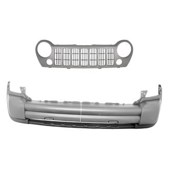 Replacement - 2-Piece (Front Bumper Cover, Grille) (Standard Line)