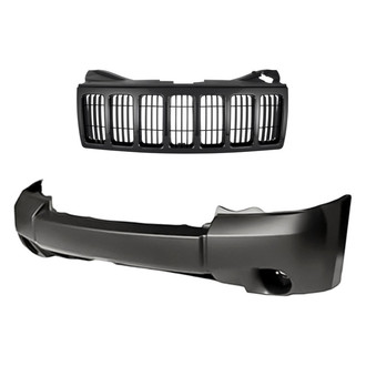 Replacement - 2-Piece (Front Bumper Cover, Grille) (Standard Line)