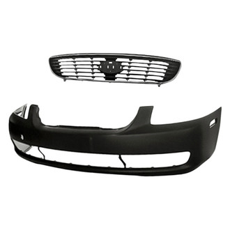 Replacement - 2-Piece (Front Bumper Cover, Grille) (Standard Line)