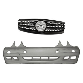 Replacement - 2-Piece (Front Bumper Cover, Grille) (Standard Line)