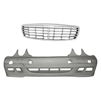 Replacement - 2-Piece (Front Bumper Cover, Grille) (Standard Line)
