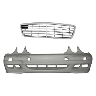 Replacement - 2-Piece (Front Bumper Cover, Grille) (Standard Line)