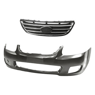 Replacement - 2-Piece (Front Bumper Cover, Grille) (Standard Line)