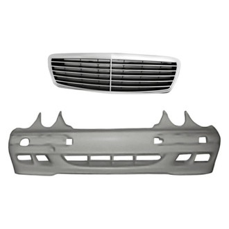Replacement - 2-Piece (Front Bumper Cover, Grille) (Standard Line)
