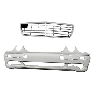 Replacement - 2-Piece (Front Bumper Cover, Grille) (Standard Line)