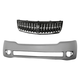 Replacement - 2-Piece (Front Bumper Cover, Grille) (Standard Line)