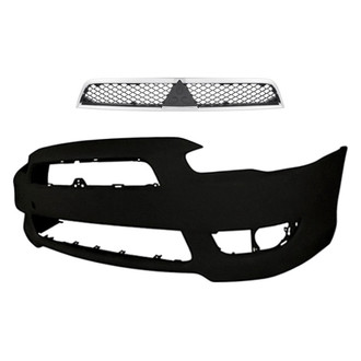 Replacement - 2-Piece (Front Bumper Cover, Grille) (Standard Line)
