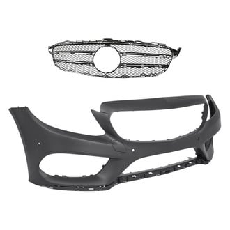 Replacement - 2-Piece (Front Bumper Cover, Grille)