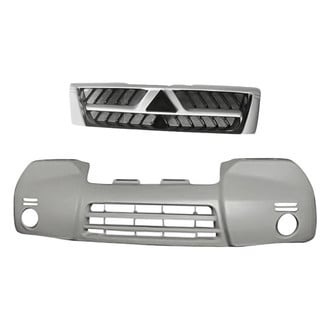 Replacement - 2-Piece (Front Bumper Cover, Grille) (Standard Line)