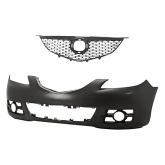 Replacement - 2-Piece (Front Bumper Cover, Grille) (Standard Line)