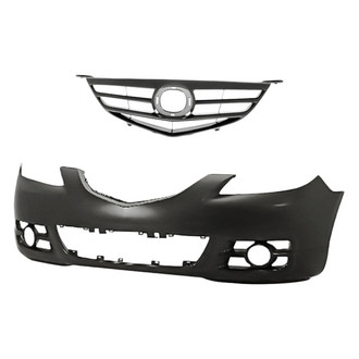 Replacement - 2-Piece (Front Bumper Cover, Grille) (Standard Line)
