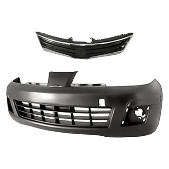 Replacement - 2-Piece (Front Bumper Cover, Grille) (Standard Line)