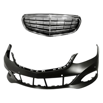 Replacement - 2-Piece (Front Bumper Cover, Grille) (Standard Line)