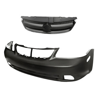 Replacement - 2-Piece (Front Bumper Cover, Grille) (Standard Line)