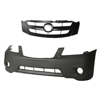 Replacement - 2-Piece (Front Bumper Cover, Grille) (Standard Line)