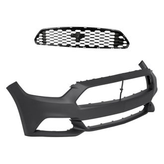 Replacement - 2-Piece (Front Bumper Cover, Grille) (Standard Line)