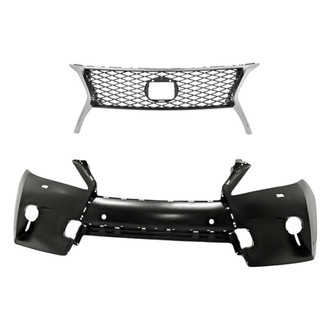 Replacement - 2-Piece (Front Bumper Cover, Grille) (Standard Line)