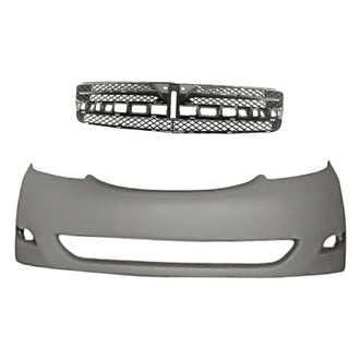 Replacement - 2-Piece (Front Bumper Cover, Grille) (Standard Line)