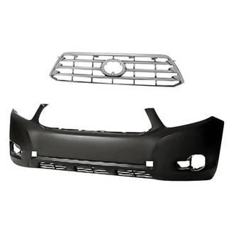 Replacement - 2-Piece (Front Bumper Cover, Grille) (Standard Line)
