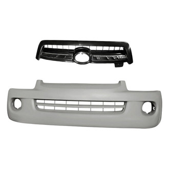Replacement - 2-Piece (Front Bumper Cover, Grille) (Standard Line)
