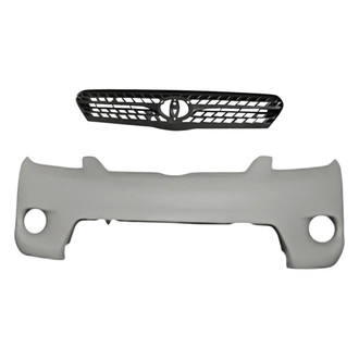 Replacement - 2-Piece (Front Bumper Cover, Grille) (Standard Line)