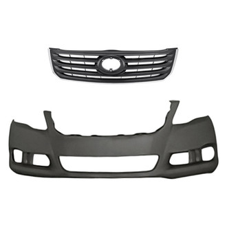 Replacement - 2-Piece (Front Bumper Cover, Grille) (Standard Line)