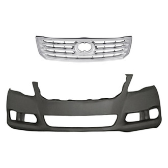 Replacement - 2-Piece (Front Bumper Cover, Grille) (Standard Line)