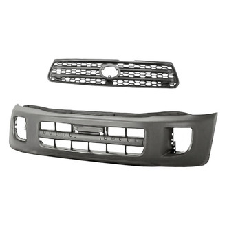 Replacement - 2-Piece (Front Bumper Cover, Grille) (Standard Line)