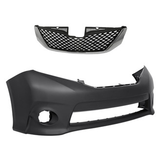 Replacement - 2-Piece (Front Bumper Cover, Grille) (Standard Line)