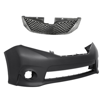 Replacement - 2-Piece (Front Bumper Cover, Grille) (Standard Line)