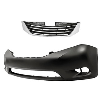 Replacement - 2-Piece (Front Bumper Cover, Grille) (Standard Line)