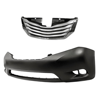 Replacement - 2-Piece (Front Bumper Cover, Grille) (Standard Line)