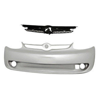 Replacement - 2-Piece (Front Bumper Cover, Grille) (Standard Line)
