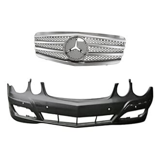 Replacement - 2-Piece (Front Bumper Cover, Grille)