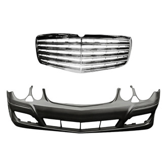 Replacement - 2-Piece (Front Bumper Cover, Grille) (Standard Line)