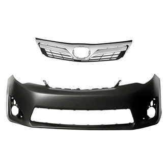 Replacement - 2-Piece (Front Bumper Cover, Grille) (Standard Line)