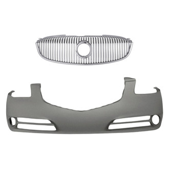 Replacement - 2-Piece (Front Bumper Cover, Grille) (Standard Line)